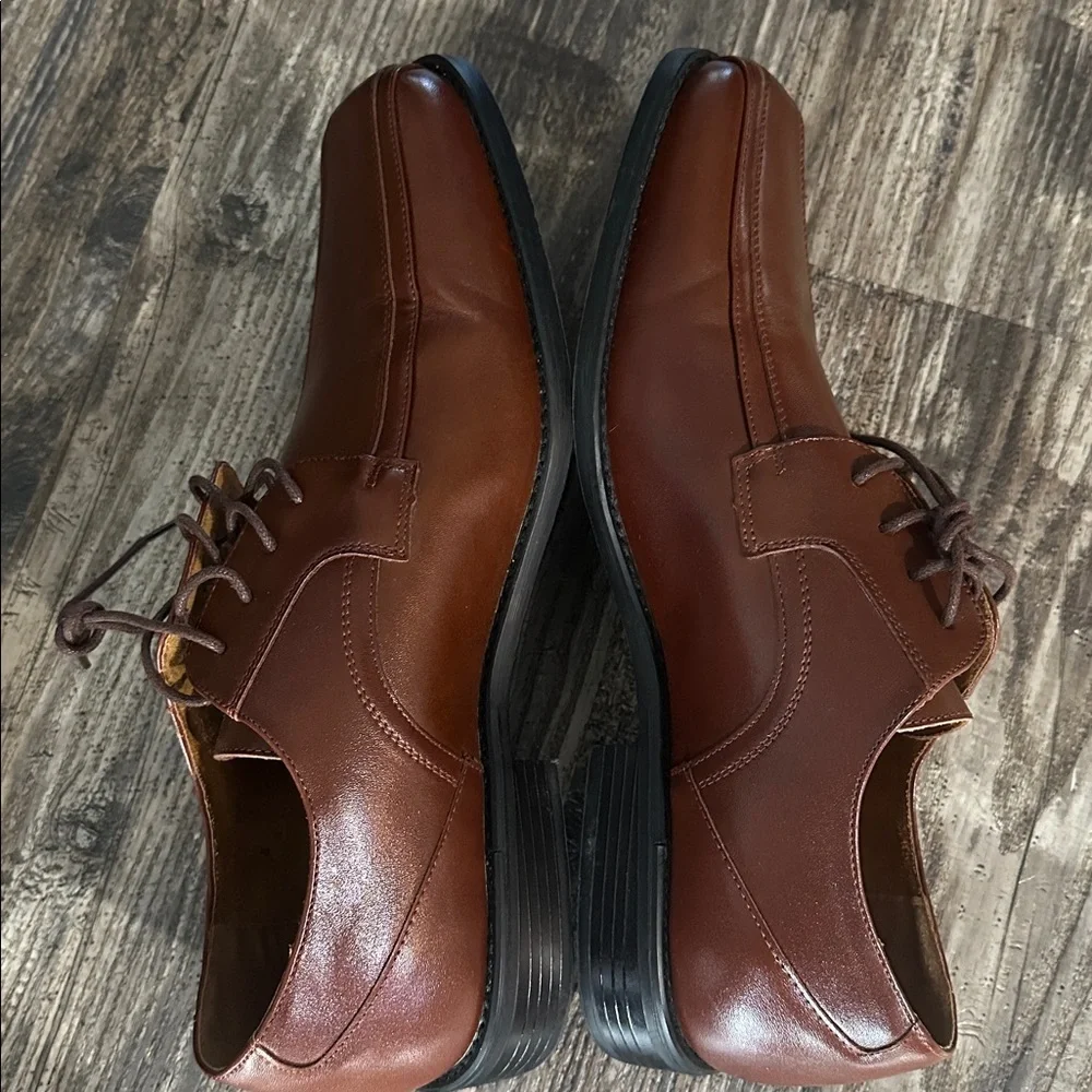 Stacy Adams Chestnut Leather Oxfords Size 12m